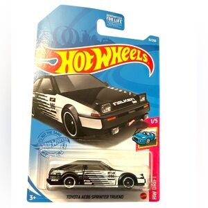 NWT Hot Wheels Toyota AE86 Sprinter Trueno, [Black] 31/250 Drift 1/5